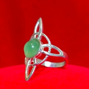 Anillo Nudo de Bruja (Verde)